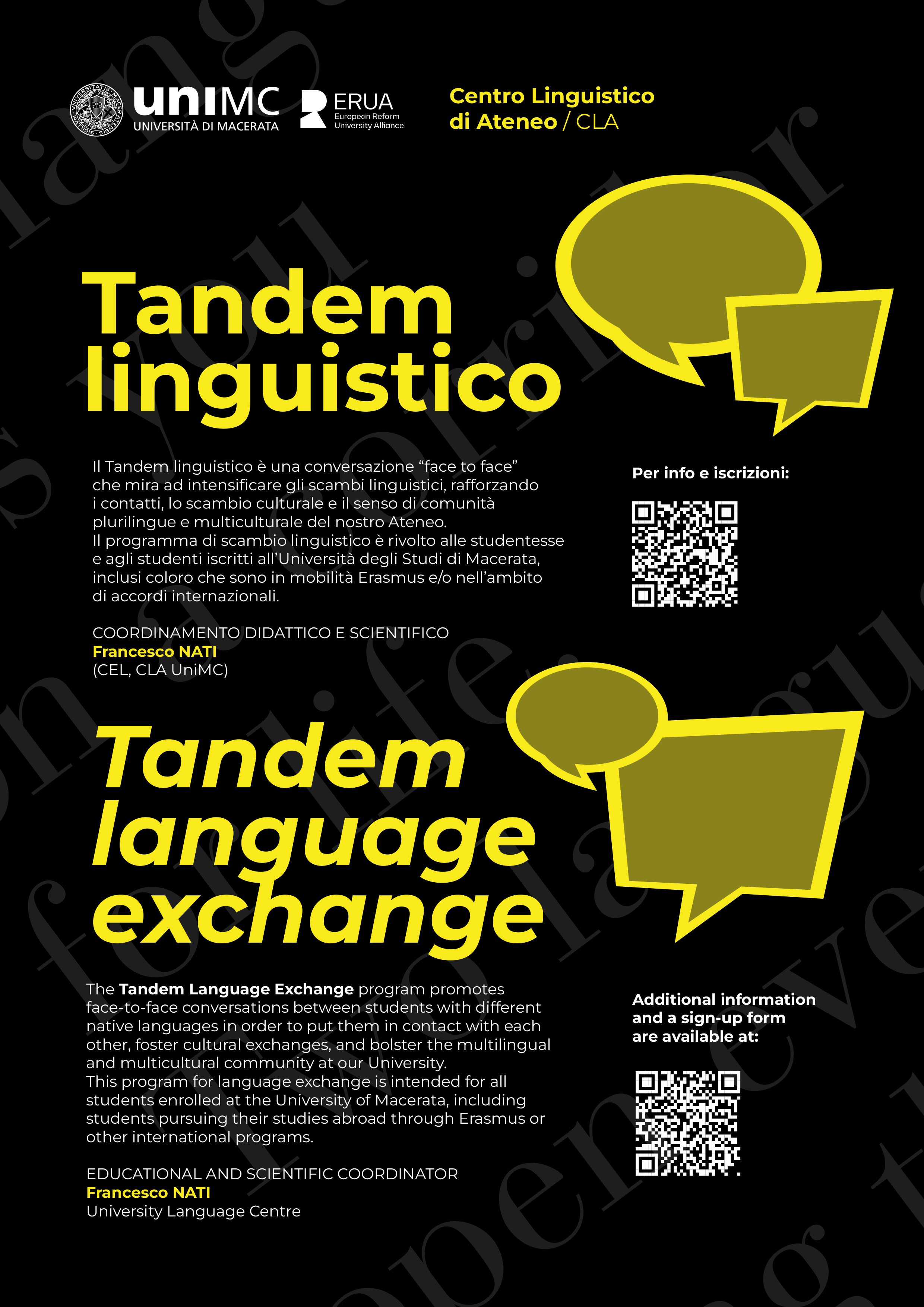 Tandem linguistico. Impara la lingua conversando